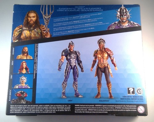 Mattel DC Multiverse Gladiator Battle Aquaman & Orm 2019 paquete de 2 6 pulgadas sin precio base - Imagen 2 de 2