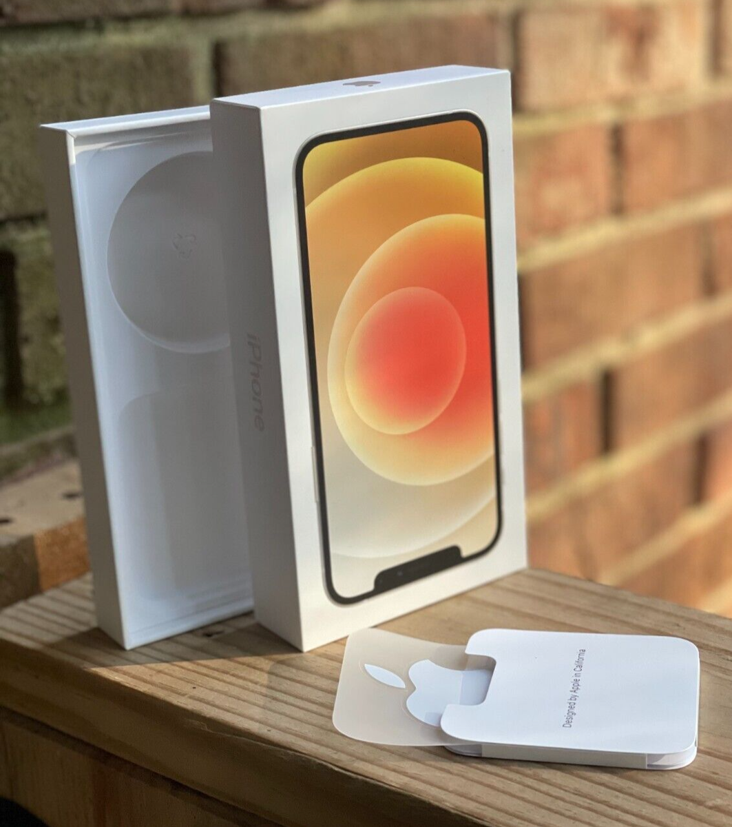 Apple iPhone 12 128 GB White Empty BOX ONLY Does Not Include