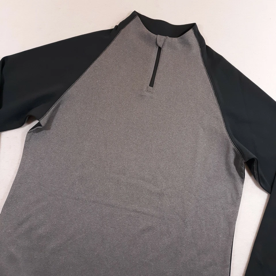 Augusta 1/4 Cremallera Pullover Sudadera Golf Mujer Talla Mediana Gris Negro Foto 3 de 4