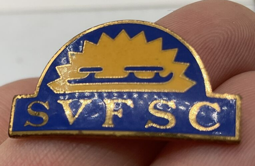 Vtg SVFSC Southern Valley Figure Skating Club Cloisonné Lapel Pin ...