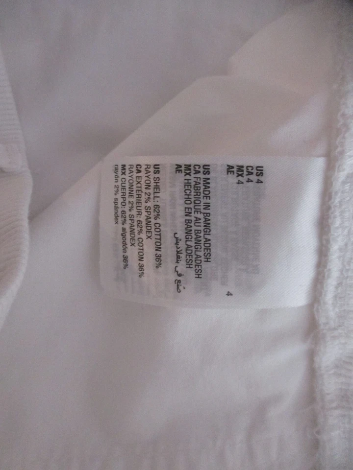 Pantalones cortos Style & Co talla 4 bolsillos blancos Foto 4 de 4