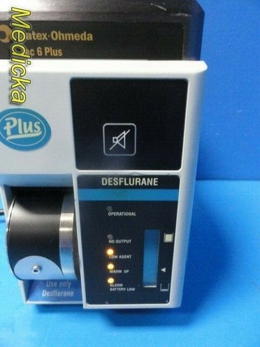 GE Datex Ohmeda Tec 6 Plus Desfluran Anästhesie Verdampfer *LEER* ~ 26988 - Bild 2 von 12
