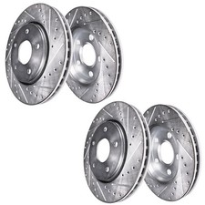 355mm Front 350mm Rear Drilled Slotted Brake Rotors For 09-15 350z 370z G37 Q60 355mm Front 350mm Rear Drilled Slotted Brake Rotors For 09-15 350z 370z G37 Q60