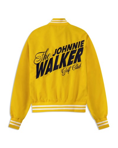 Devereux Golf Johnnie Walker Gold Satin Bomber Jacket Size XL - Picture 7 of 7