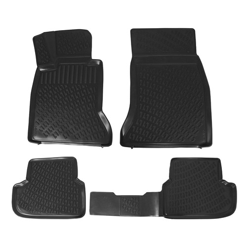 Floor Mats Liner fits BMW 5 Series G30 Sedan 20172023 3D Molded Black
