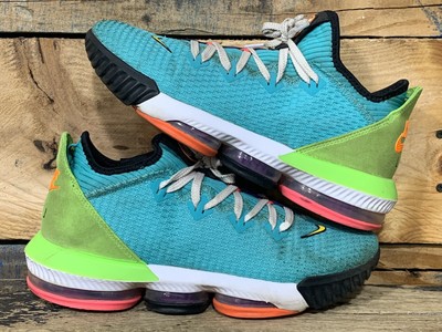 Nike Lebron XVI 16 Low Mens Size 8.5 US Shoes CI2668 301 Multicolor Jade James | eBay