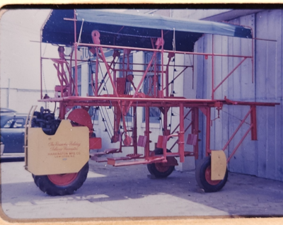 tobacco equipment auction 1950s Harrington Tobacco Harvester Automatic Picker Georgia Farming Red  35mm Sli