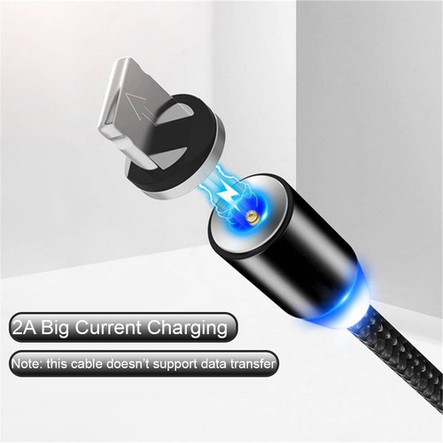 Micro USB And Type C Magnetic Cable 3ft /6ft Android Charger 3 Pack With LED - Picture 6 of 9
