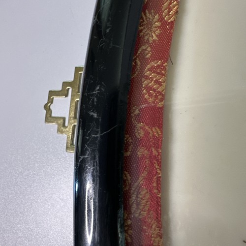 PLACA CHINA ENCRE DE CHINA FORMA ABANICO PINTADA A MANO MARCADA (Ver Fotos) - Imagen 15 de 15