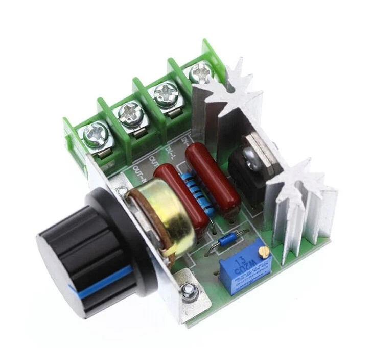 Driver AC 2000W 220V - Dimmer regolatore di velocità giri speed controller - Immagine 2 di 3