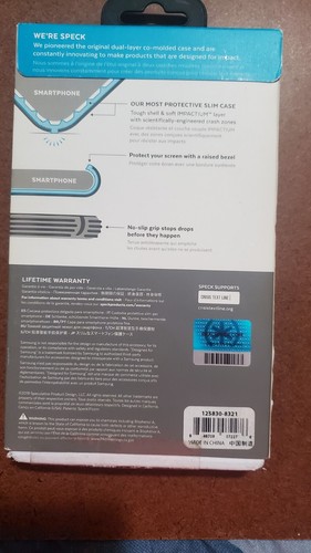 Speck Presidio V-Grip Series Case for Samsung Galaxy S10+ (Plus) - Clear / Gray - Picture 2 of 2
