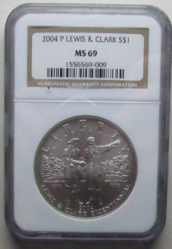 2004-P Lewis & Clark Dollar Coin - NGC Graded MS-69