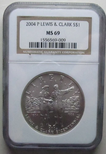 2004-P Lewis & Clark Dollar Coin - NGC Graded MS-69