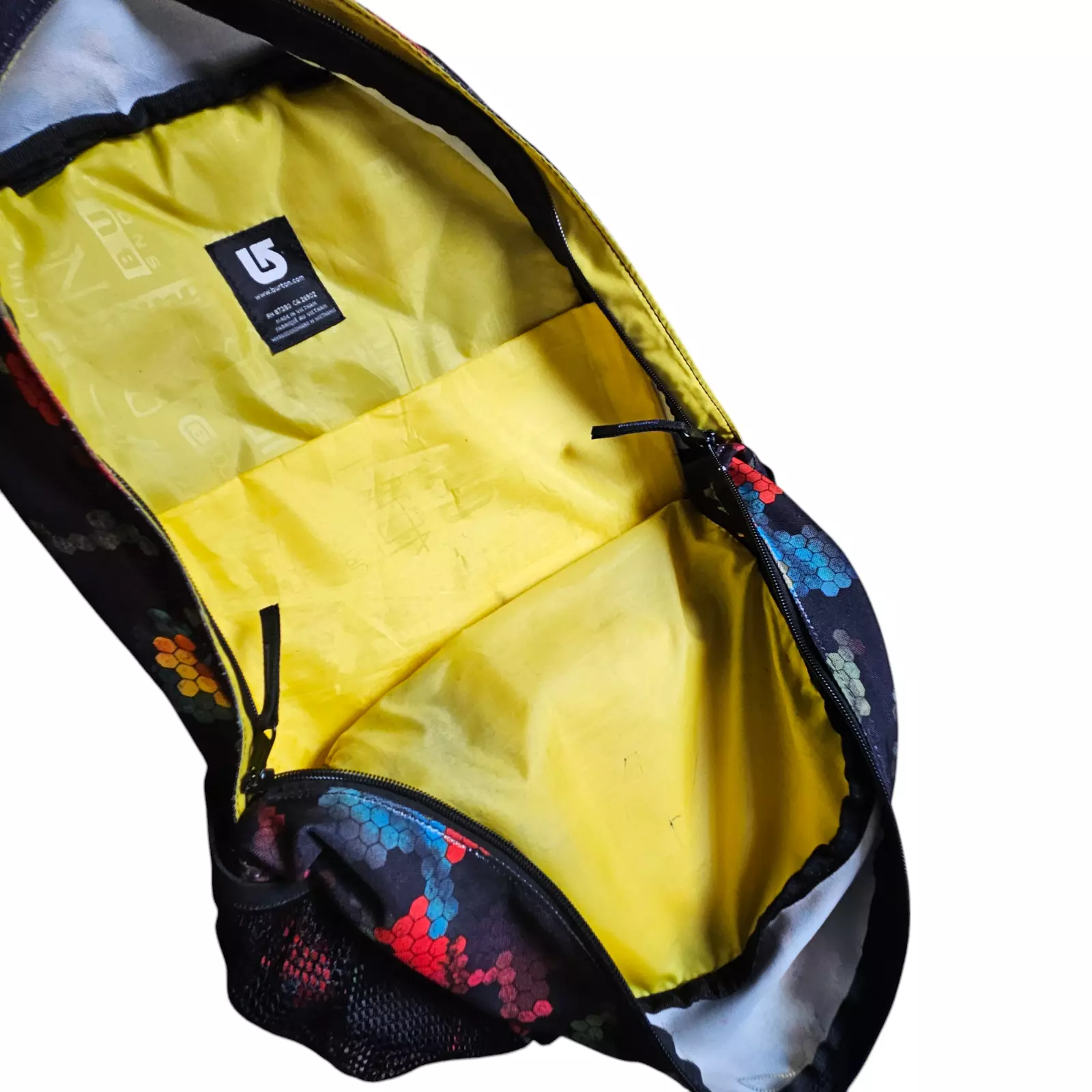 burton treble yell digi floral skate day hiker 20l lined pockets 