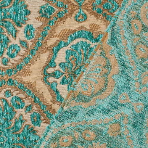 Baroque Floral Two Tone Chenille 57" Heavyweight Upholstery Jacquard Fabric - Picture 6 of 16
