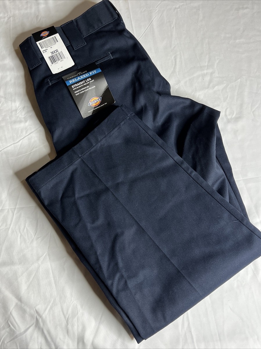Dickies Cargo Straight Leg Relaxed Fit Pants Navy Blue Mens Dickies Cargo Straight Leg Relaxed Fit Pants Navy Blue Mens