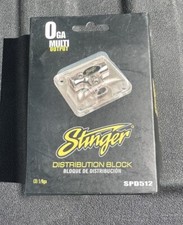 Stinger Power/Ground 0 Gauge AWG Car Stereo Amp Wire Distribution Block 0G