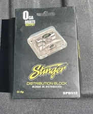 Stinger Power/Ground 0 Gauge AWG Car Stereo Amp Wire Distribution Block 0G