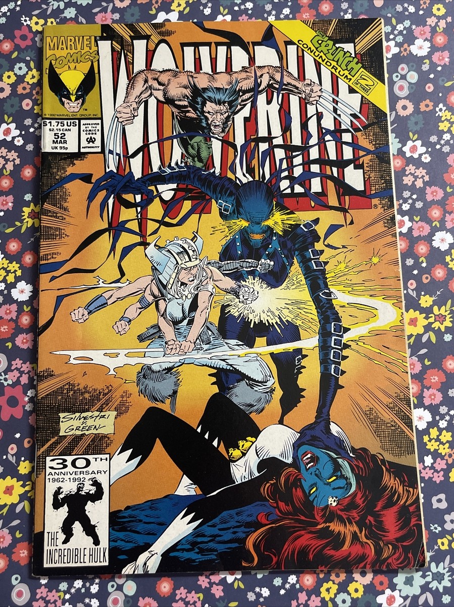 WOLVERINE 52 MARC SILVESTRI DAN GREEN SPIRAL MYSTIQUE COVER 1992
