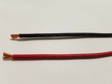 100' GXL AUTOMOTIVE WIRE 12 AWG HIGH TEMP BLACK RED 50 FT EA W LEGEND PRINT