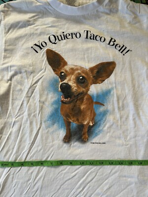 90s Tacobell 企業 犬 Yo Quiero Taco Tシャツ Vintage Yo Quiero Taco Bell T-Shirt XL 90s Chihuahua Dog