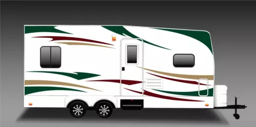 RV, Trailer Hauler, Camper, Motor-home Large Decals/Graphics Kits 24-k