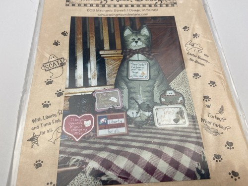 Waxing Moon Designs Holiday Fat Cat Counted Cross Stitch Pattern 6P - Picture 2 of 3