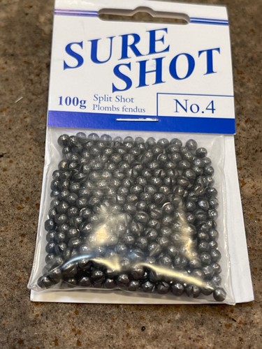 Sure Shot Lead Split Shot, Size - #4, XL / 3.527 Ounce Bag - Picture 2 of 2