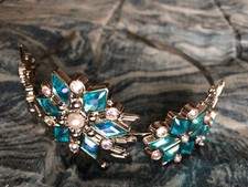 Disneyland Paris Frozen Elsa metal headband faux gems EuroDisney cosplay costume