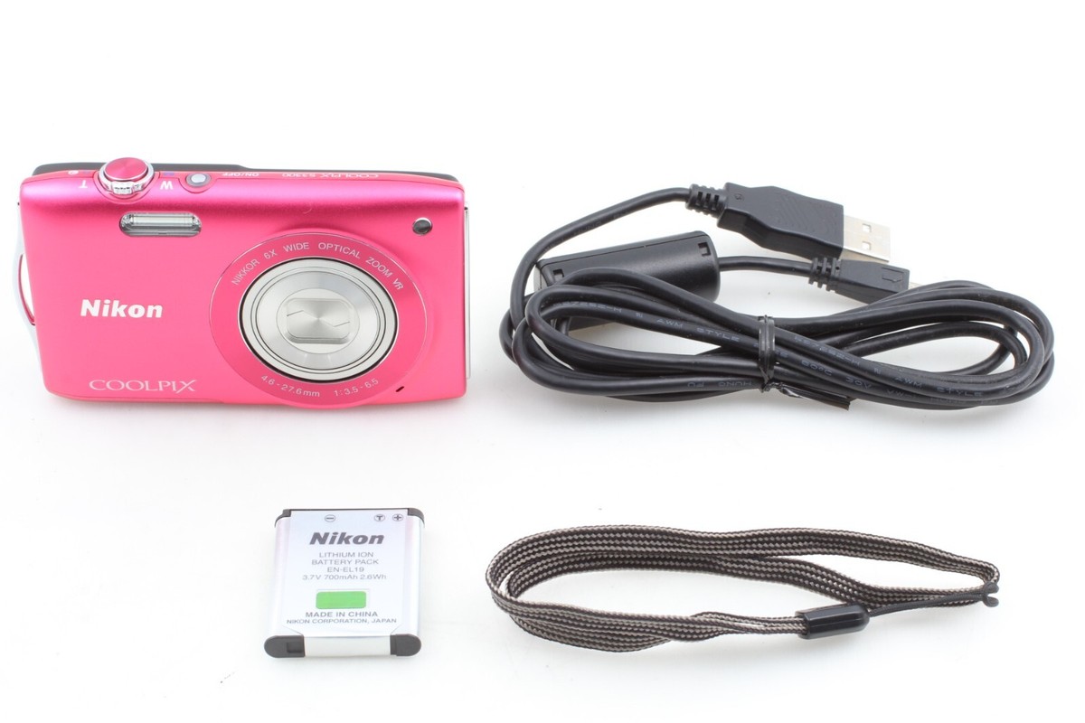 MINT] Nikon COOLPIX S3300 Strawberry Pink 16.0MP Camera From