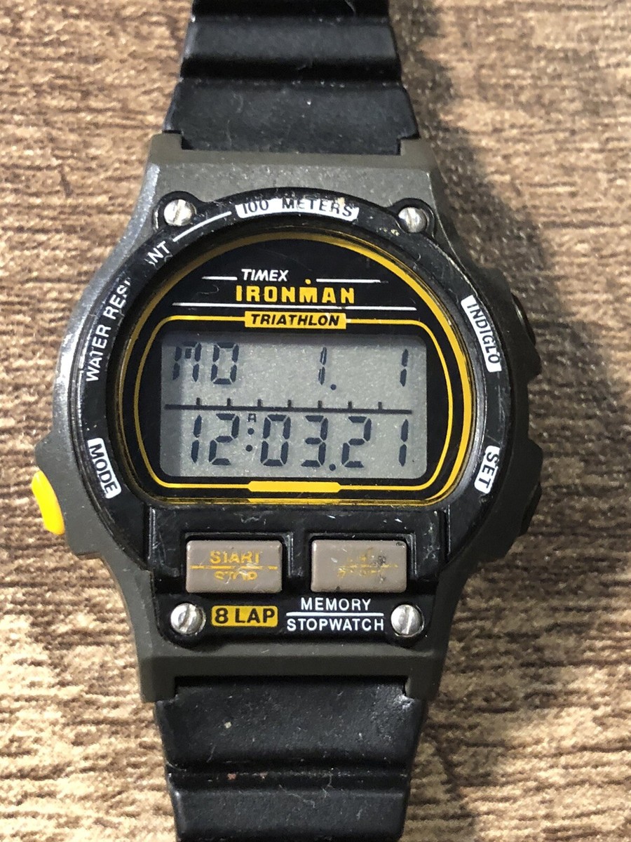 Vintage Timex Ironman Triathlon Woman's Digital Watch 8 Lap Vintage Timex Ironman Triathlon Woman's Digital Watch 8 Lap