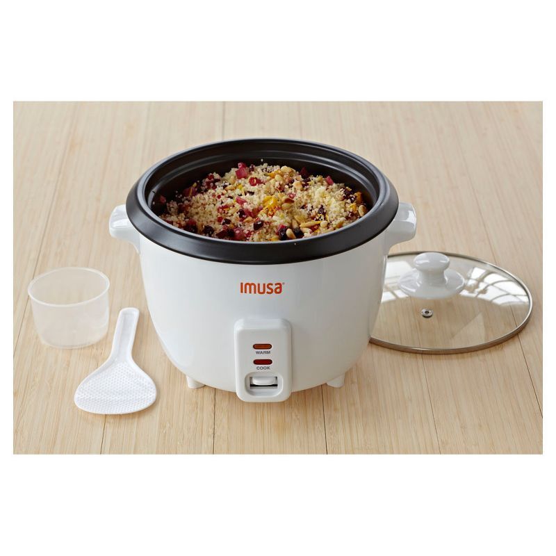 IMUSA 5 Cup Electric Nonstick Rice Cooker White Kitchen