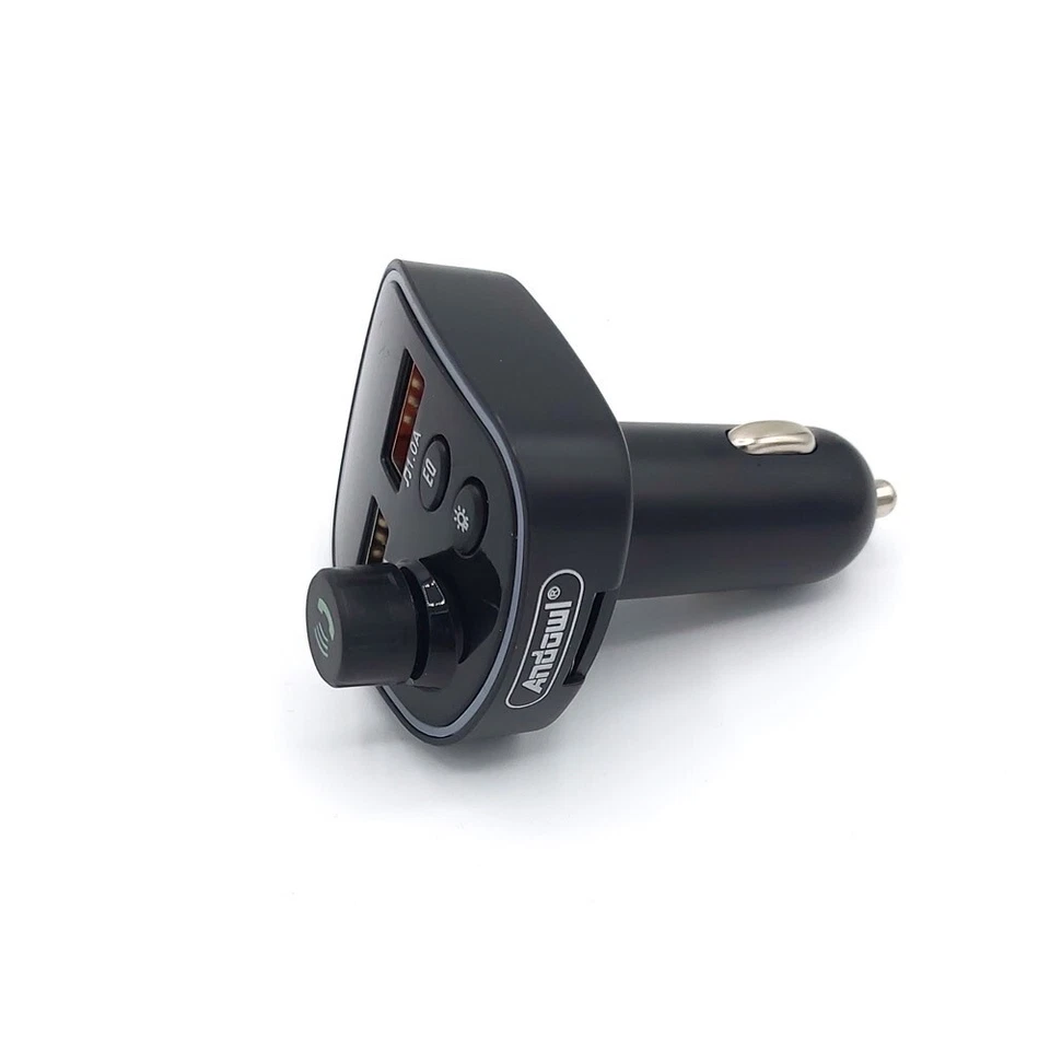 REPRODUCTOR TRANSMISOR FM 3.1A COCHE MECHERO BLUETOOTH MP3 TF 2x USB Led Colores - Imagen 4 de 4