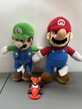 Super Mario and Luigi 9  plush set And Mario Kart Nintendo