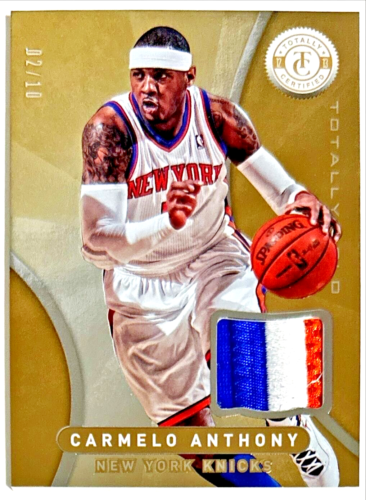 2012-13 Totally Certified Carmelo Anthony #'d 2/10 GU Patch Prime Gold NY Knicks - Picture 1 of 4