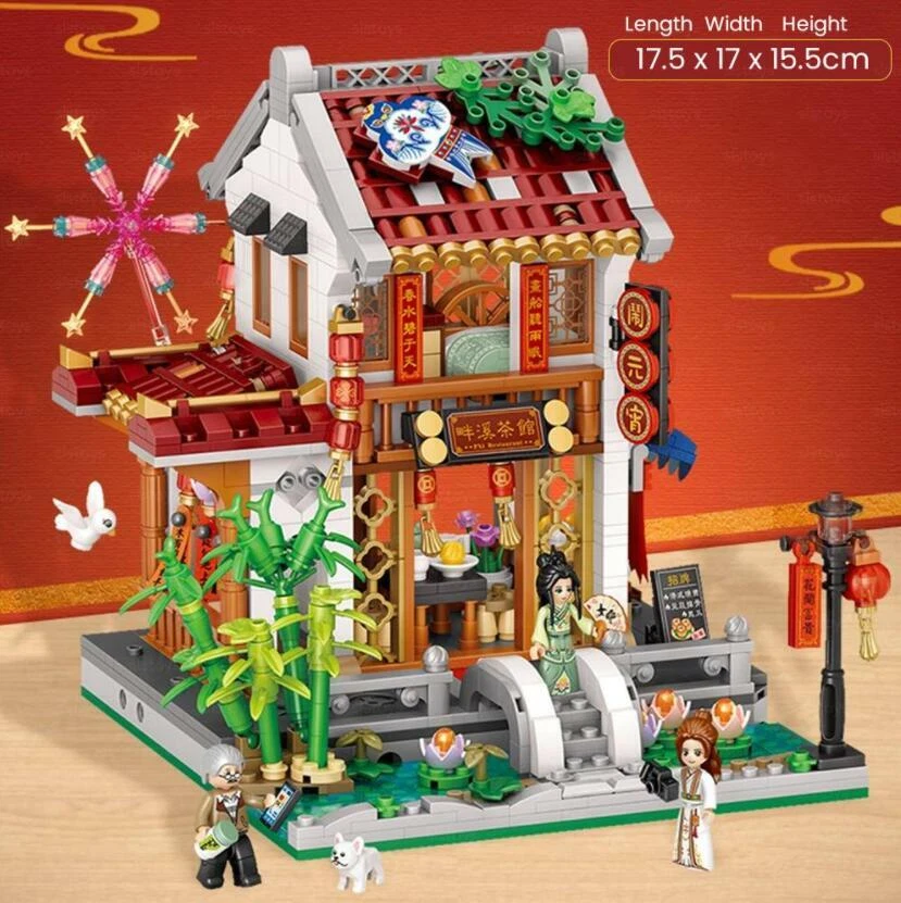 LOZ Ancient Traditional Water Town Building Block 1923/1924/1925 Jiangnan - image 4 of 4