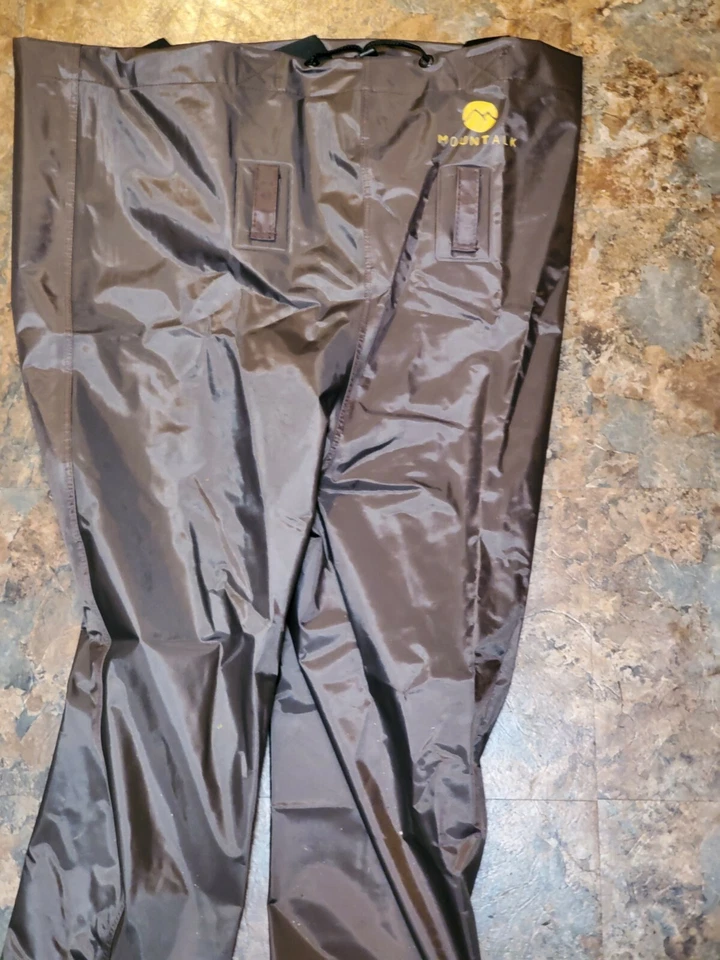 Vadeadores de pecho alto Mountak para hombre con botas, lona duradera para hombre talla 9 marrón Foto 2 de 4