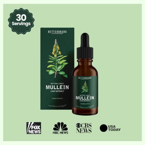 Mullein Leaf Extract Drops All-natural Ingredients Health Care