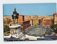 Postcard Venezia Square from the Countrys Altar Rome Italy