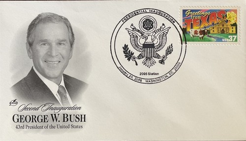 Artcraft Inauguration Day 2005 George Bush Texas Stamp
