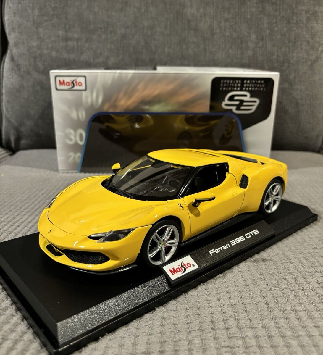 1/18 マイストMaisto Ferrari 296 GTB 1/18 Maisto Ferrari 296 GTB Yellow Diecast Special Edition