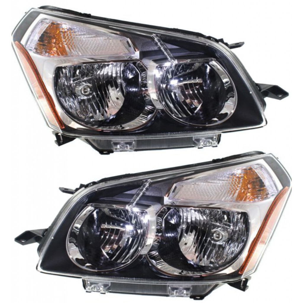 Fits Pontiac Vibe Headlight 2009 2010 Pair CAPA GM2502327 GM2503327