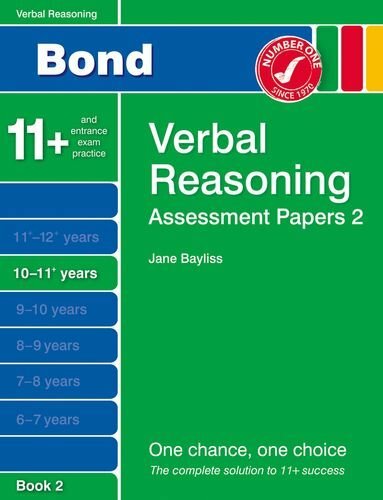 New Bond Assessment Papers Verbal Reasoning 10-11+ Years Boo... by Bayliss, Jane