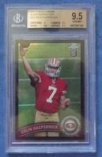 2011 Topps Chrome Colin Kaepernick Black Refractor #25 - BGS 9.5 GEM MINT