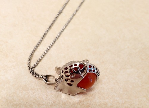 Collana Elefante Agata Rossa (Chakra Guarigione) - Foto 6 di 10