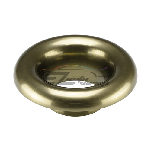 3" Bronze Short Ram Cold Air Intake Turbo Horn Aluminum Velocity Stack Adapter - Foto 3 di 7