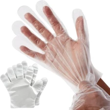 10,000 Poly Disposable HDPE Food Service Gloves, Powder Free-XL