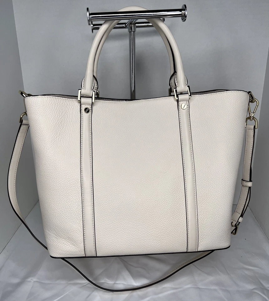 Nuevo con etiquetas Bolso de Mano Michael Kors Bedford Grande - Equipaje LT Crema Foto 3 de 4