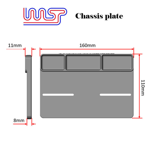 Plaque De Montage De Châssis De Voiture Slot 1:32 Neuve WASP - Imagen 4 de 5