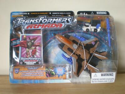 Transformers Armada POWERLINX THRUST with Mini-Con Figure - 2003 - MOSC
